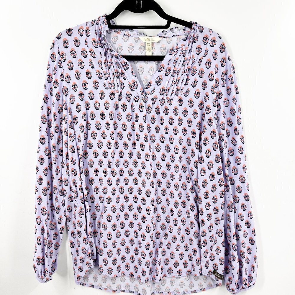 ✅ Matilda Jane Women’s Large Purple‎ Delicate Top LONG SLEEVE